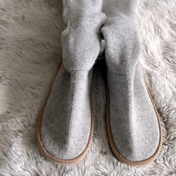 RARE EUC Vintage Victoria’s Secret PINK Knee High Sweater Sock Boots - Picture 3 of 8